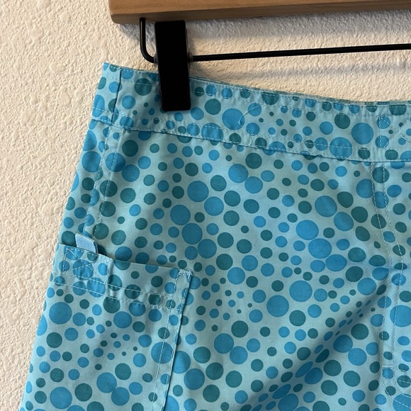 Vtg Mossimo Swim Shorts Women's Sm Blue Polka Dots Y2K Beach Surf Skate - Picture 2 of 14